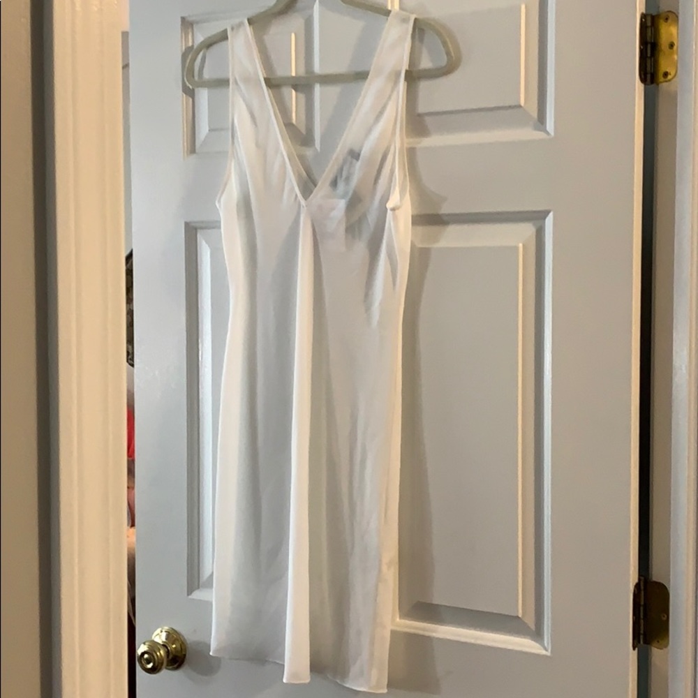 Theory sheer white summer dress NWT size 4